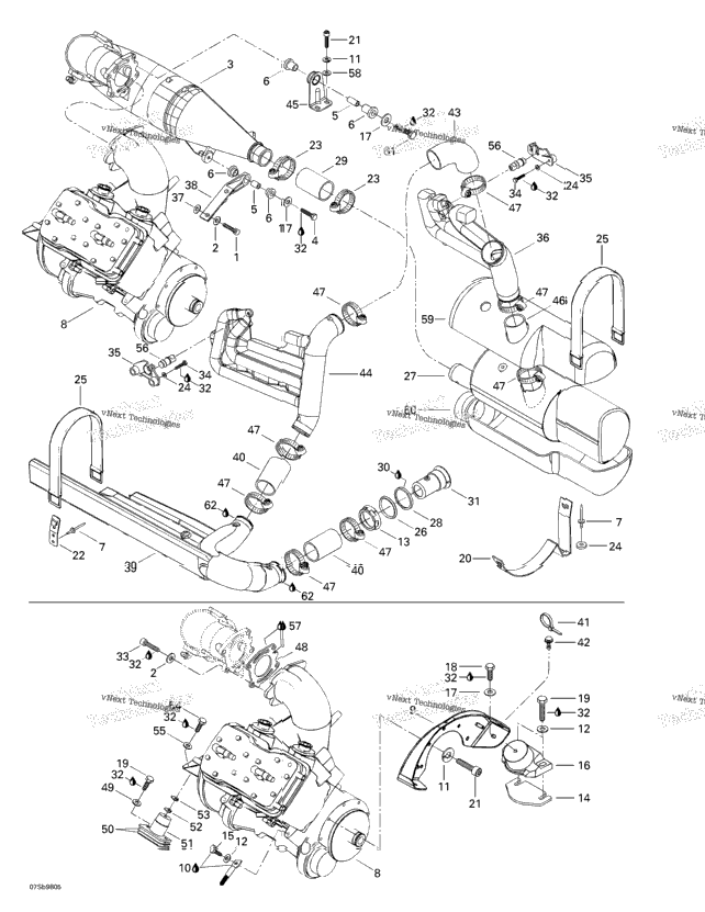 Engine Support And Muffler
