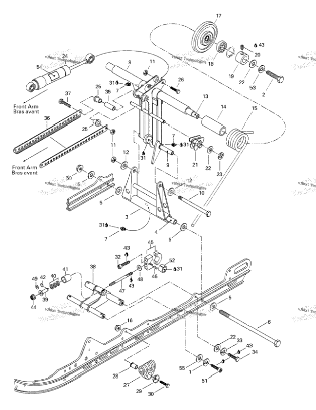 Rear Arm, Rear Suspension