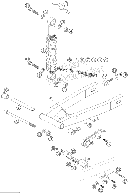 Swingarm, Shock Absorber