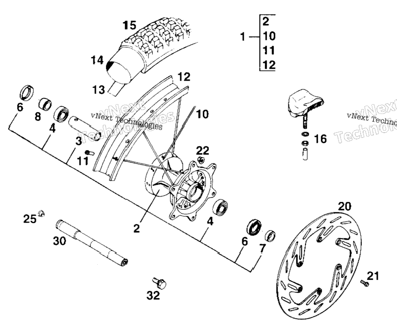 Front Wheel Sx,Mxc