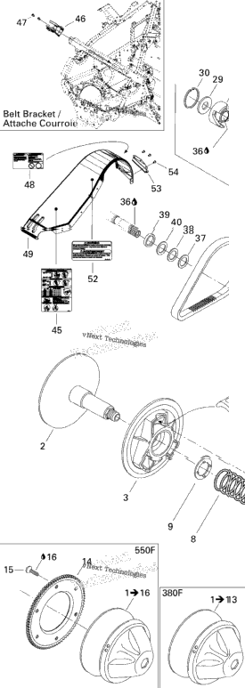 Pulley System Mx Z 550F