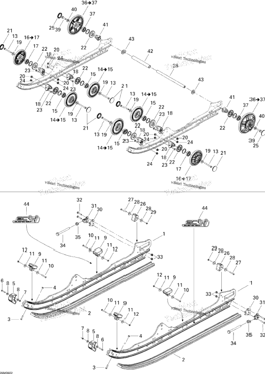 Rear Suspension Mx Z 550X