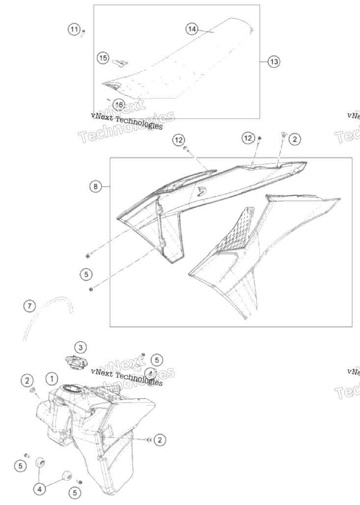 Tank, Seat