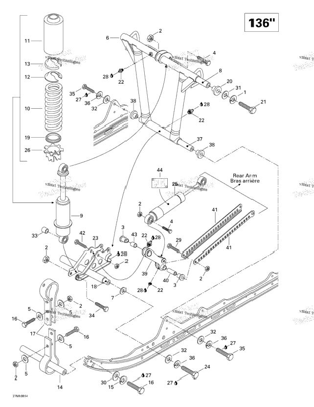 Front Arm, Rear Suspension (136’’)