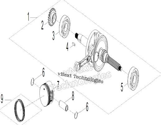 Engine - Crankshaft And Pistons