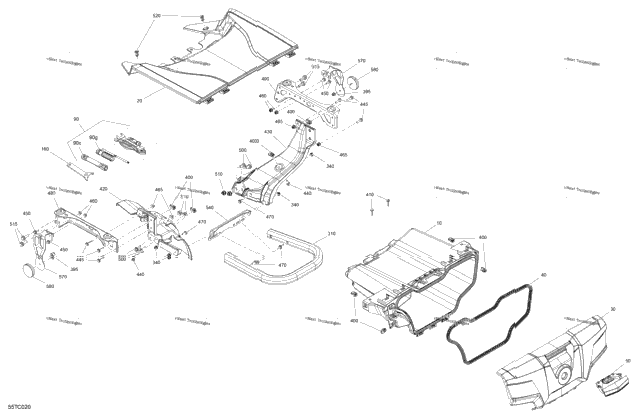 Body - Front Storage Tray