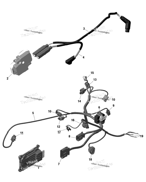 Rotax - Engine Harness And Electronic Module