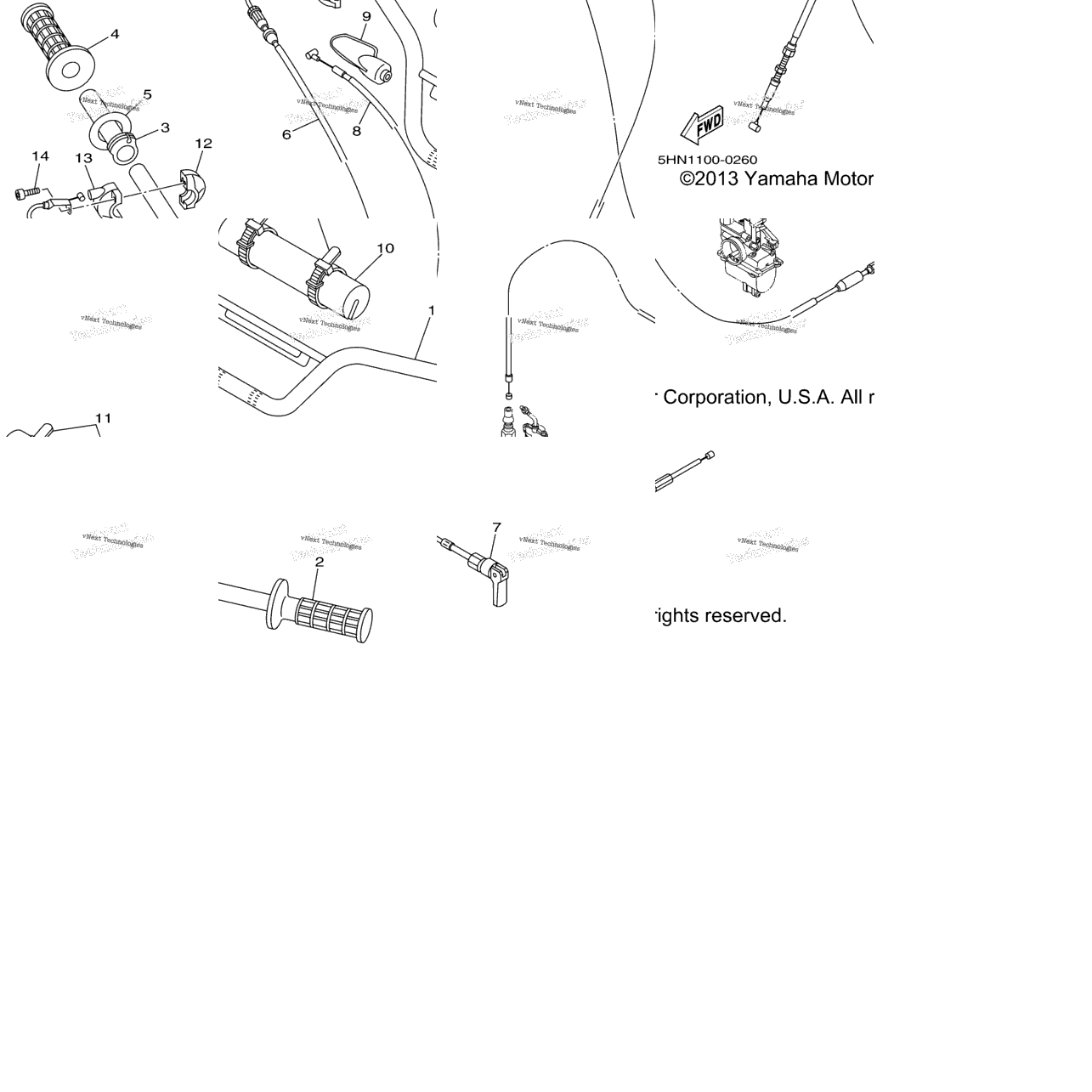 Steering Handle Cable