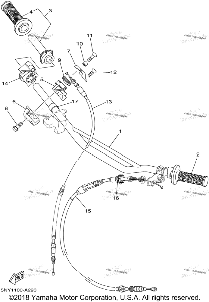 Steering Handle Cable