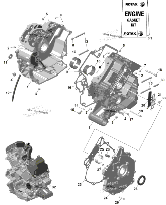 Rotax - Crankcase