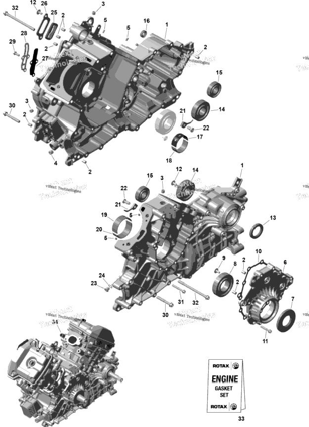 Rotax - Crankcase