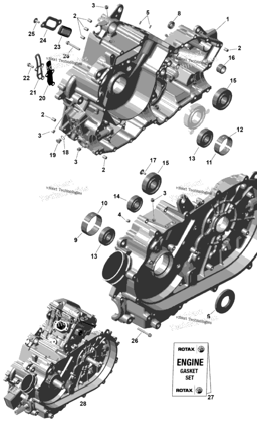 Rotax - Crankcase