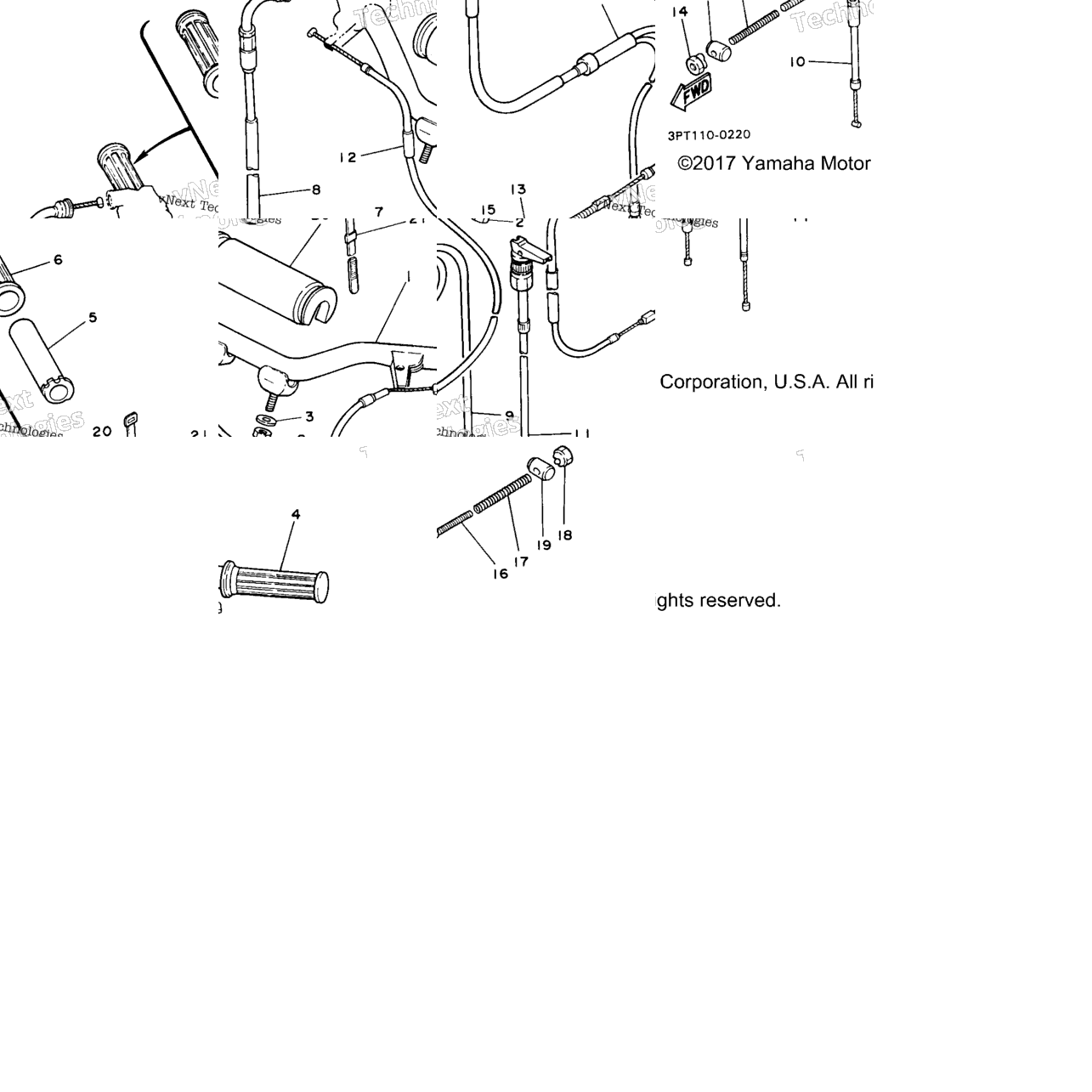 Steering Handle Cable