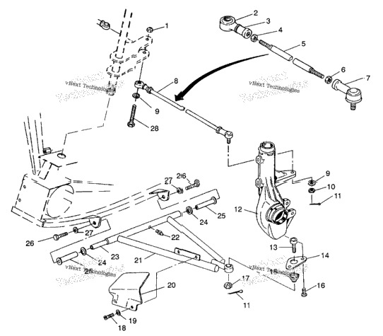 Aarm/Strut Mounting 4X4 350L