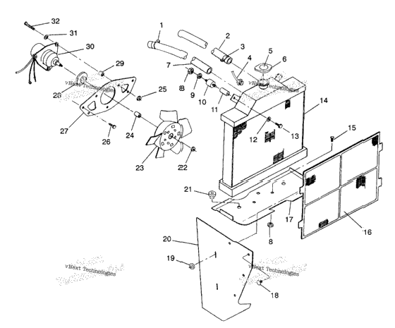 Cooling System 4X4 350L