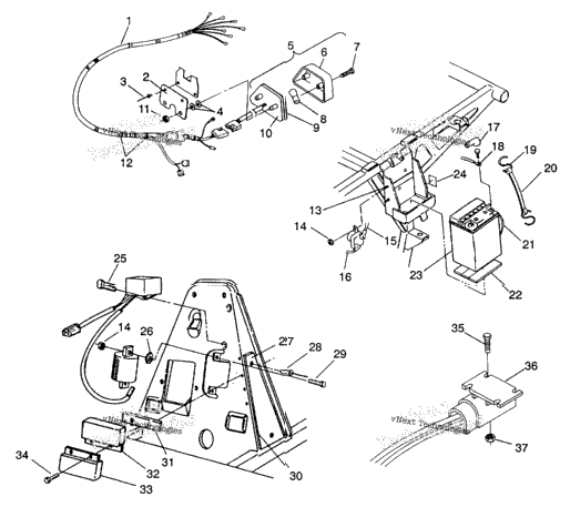 Electrical/Taillight Assembly 4X4 350L