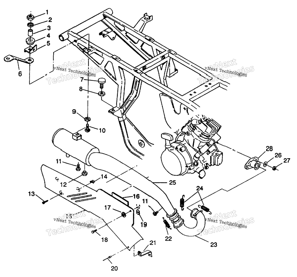 Exhaust System 4X4 350L