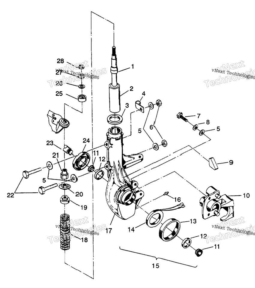Front Strut Assembly 4X4 350L