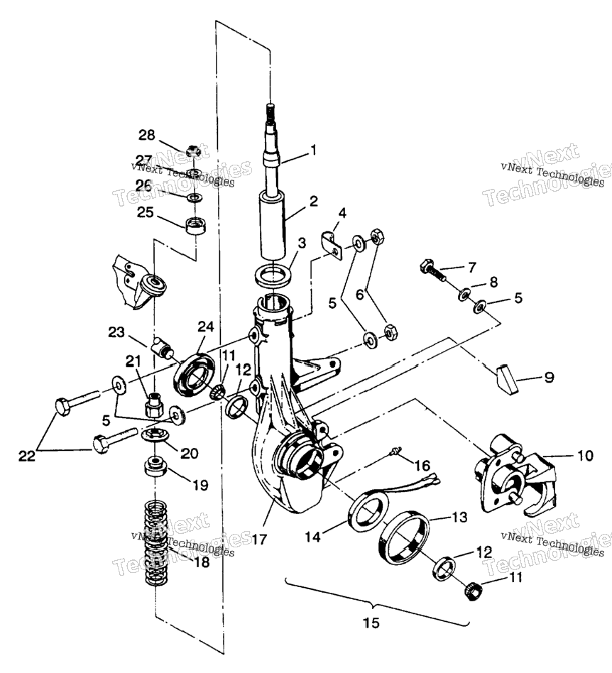 Front Strut Assembly 4X4 350L W938139