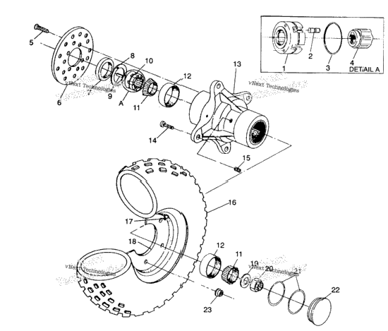 Front Wheel Assembly 4X4 350L / W938139