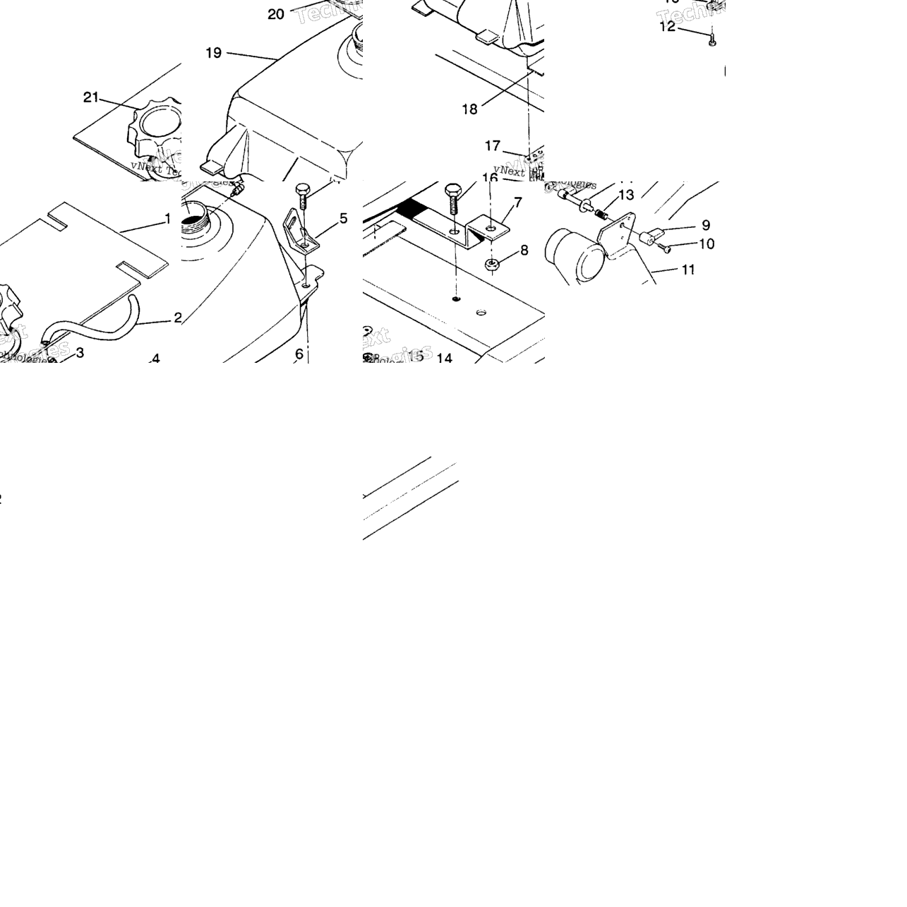 Fuel Tank Assembly 4X4 350L