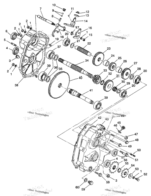 Gearcase Assembly 4X4 350L