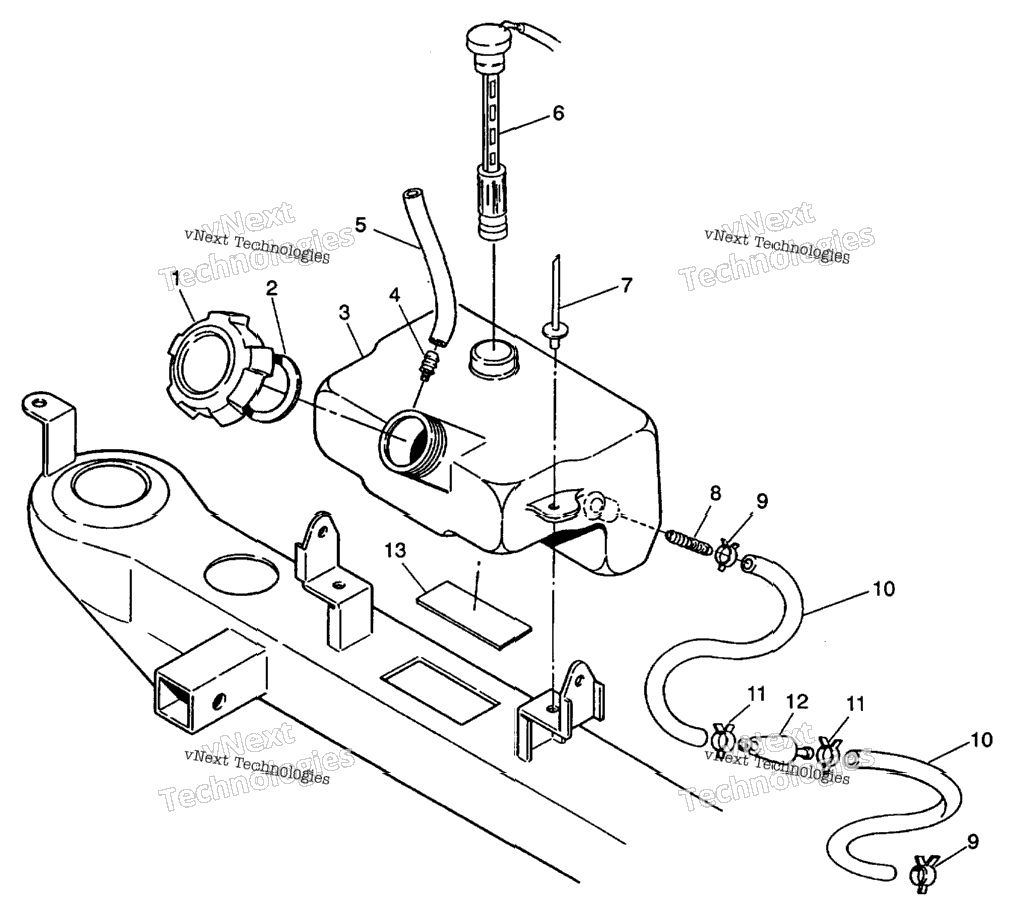 Oil Tank Assembly 4X4 350L
