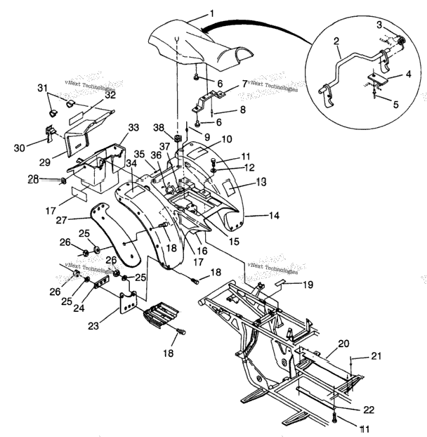 Rear Cab 4X4 350L / W938139