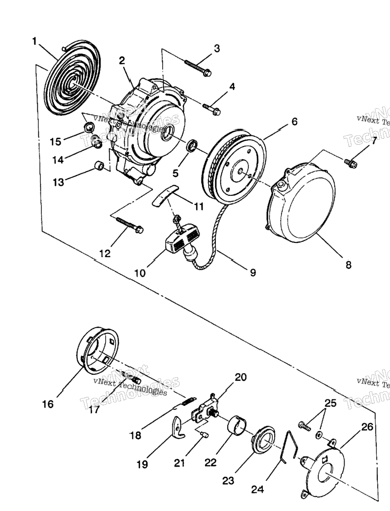 Recoil Starter 4X4 350L
