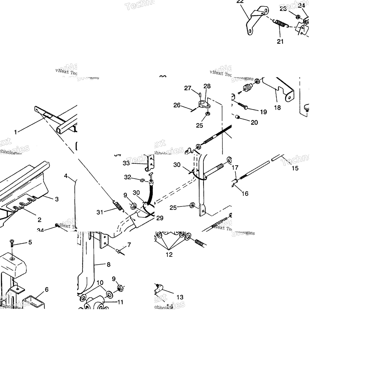 Shift Linkage Assembly 4X4 350L