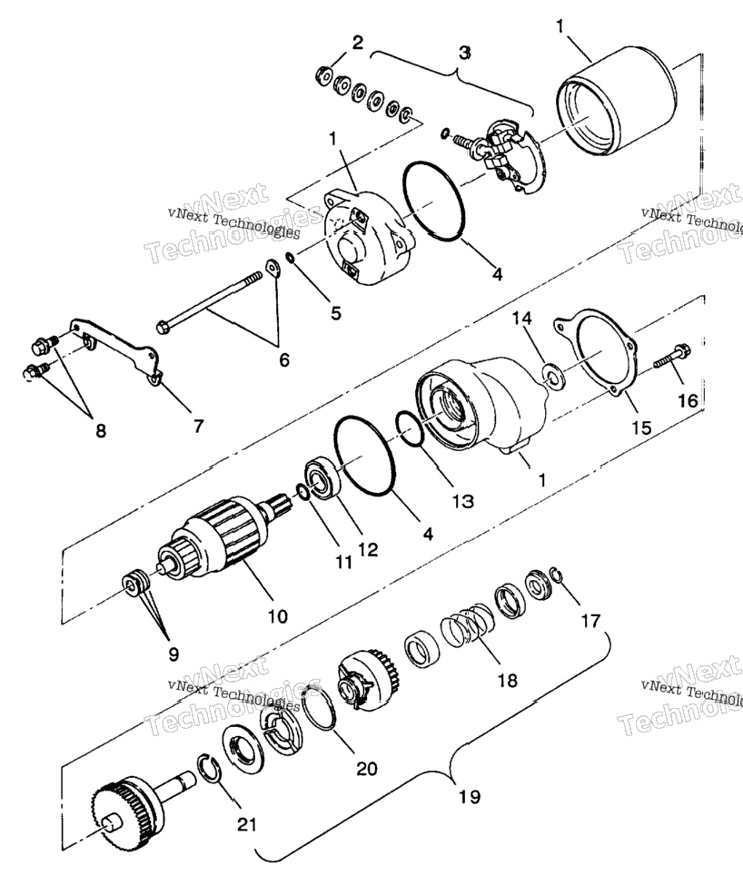 Starting Motor 4X4 350L