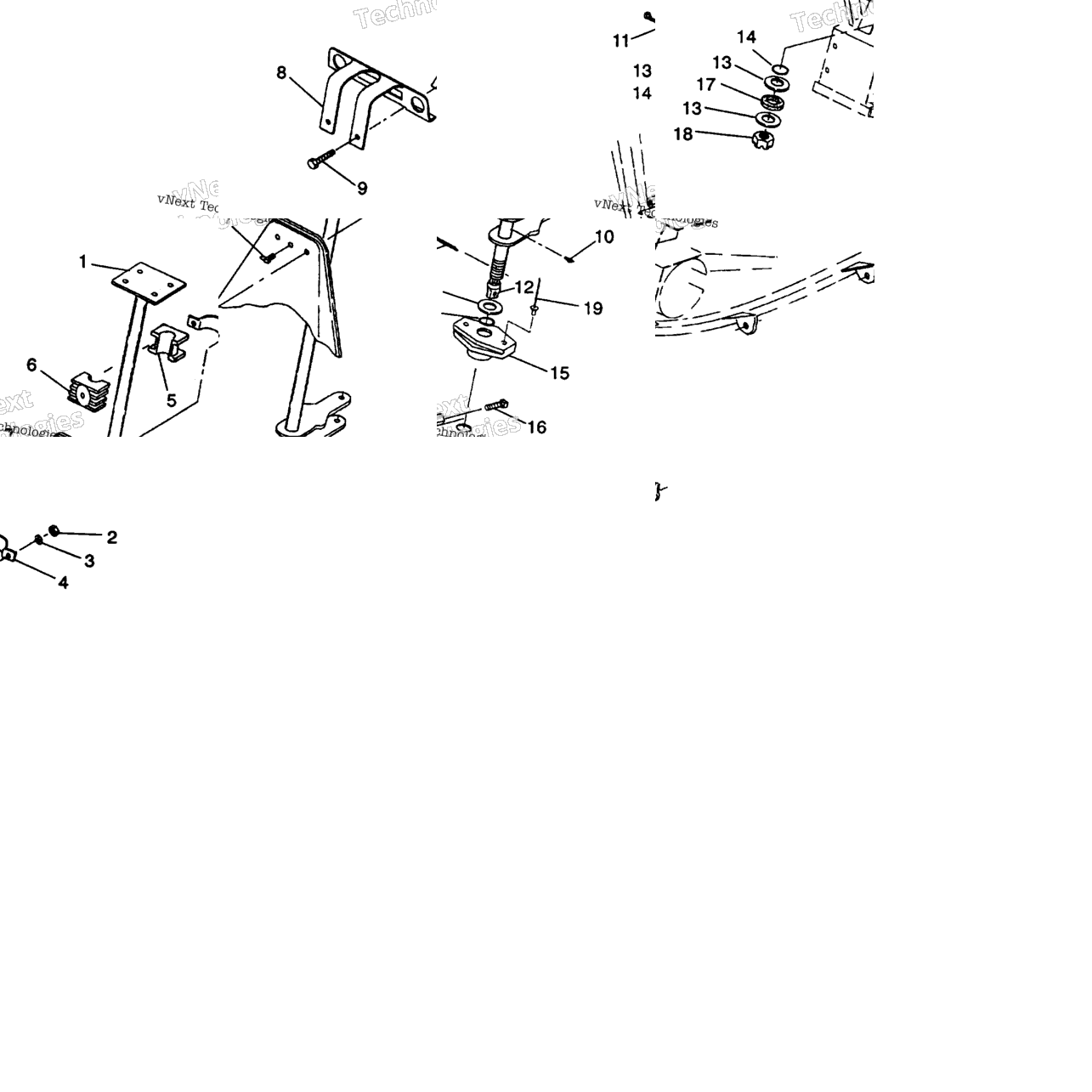 Steering Post Assembly 4X4 350L