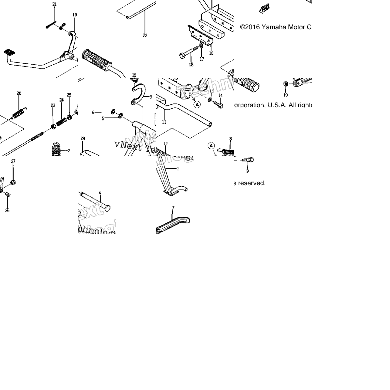 Stand - Footrest - Brake Pedal