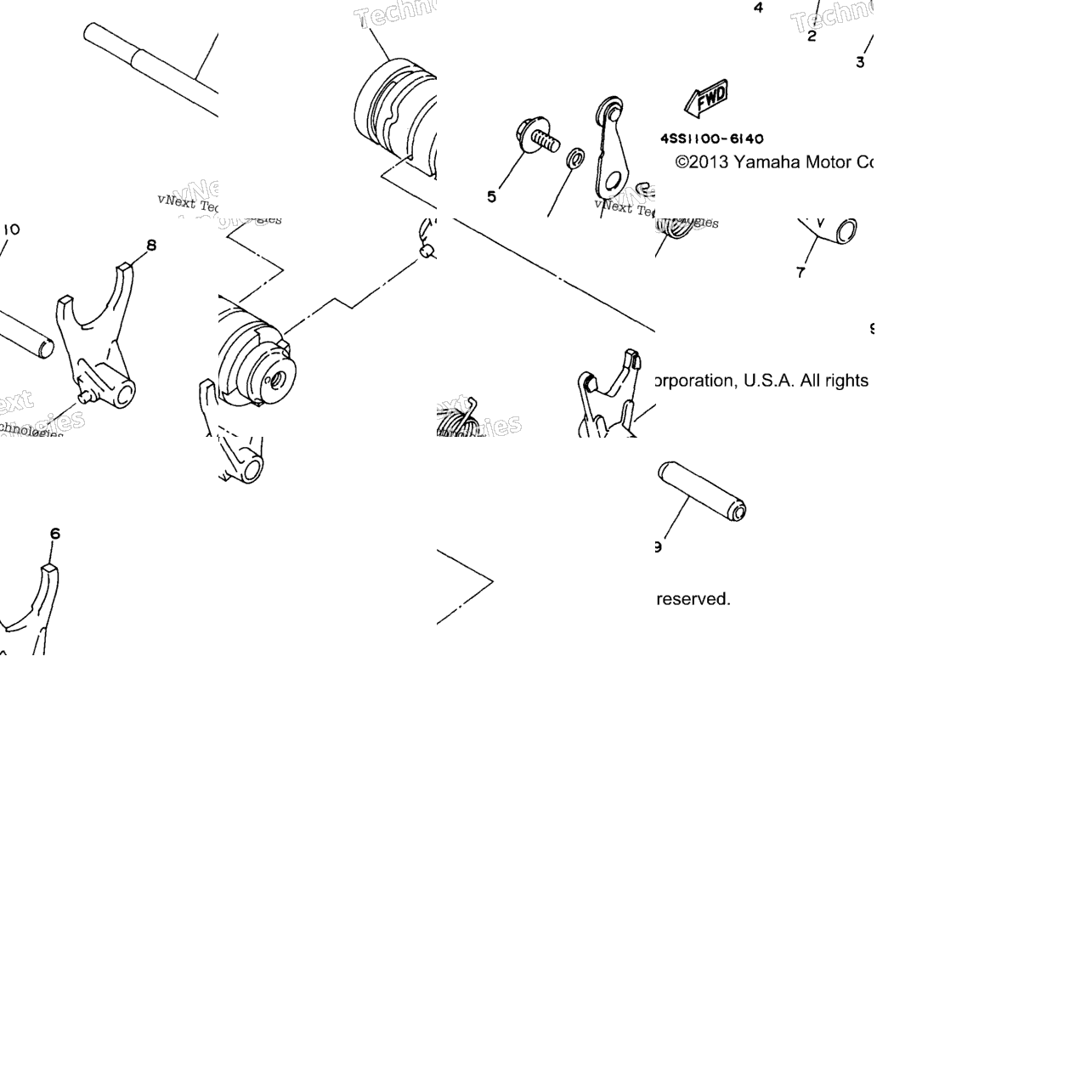 Shift Cam Shift Fork
