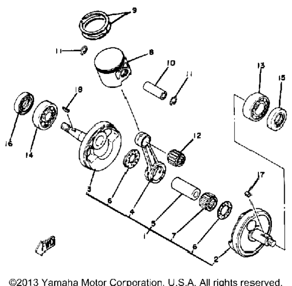 Crankshaft - Piston Yz125g
