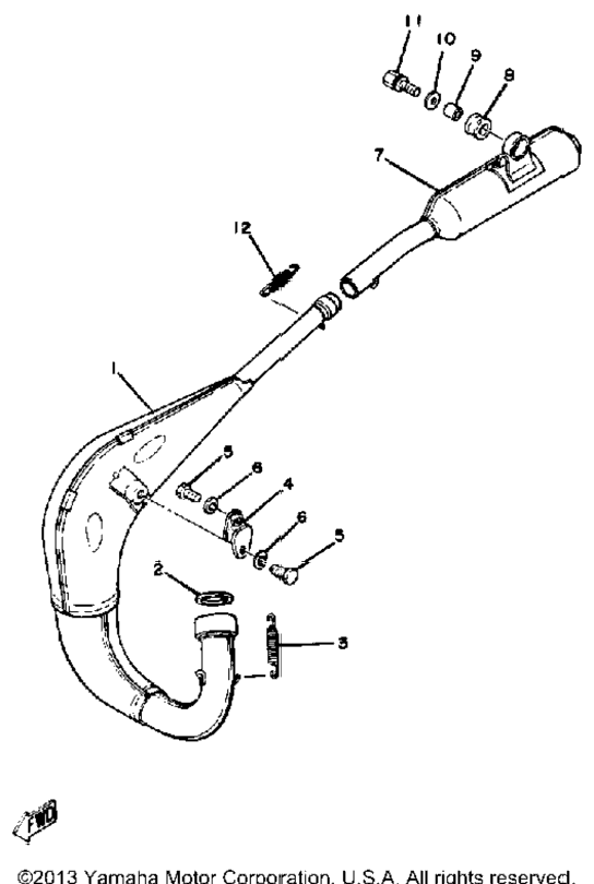 Exhaust Yz125g
