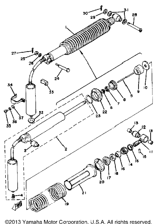Rear Shocks Yz125g