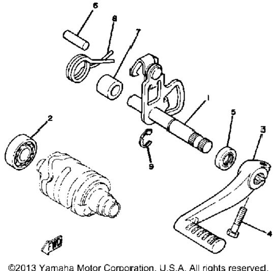 Shift Shaft Yz125g