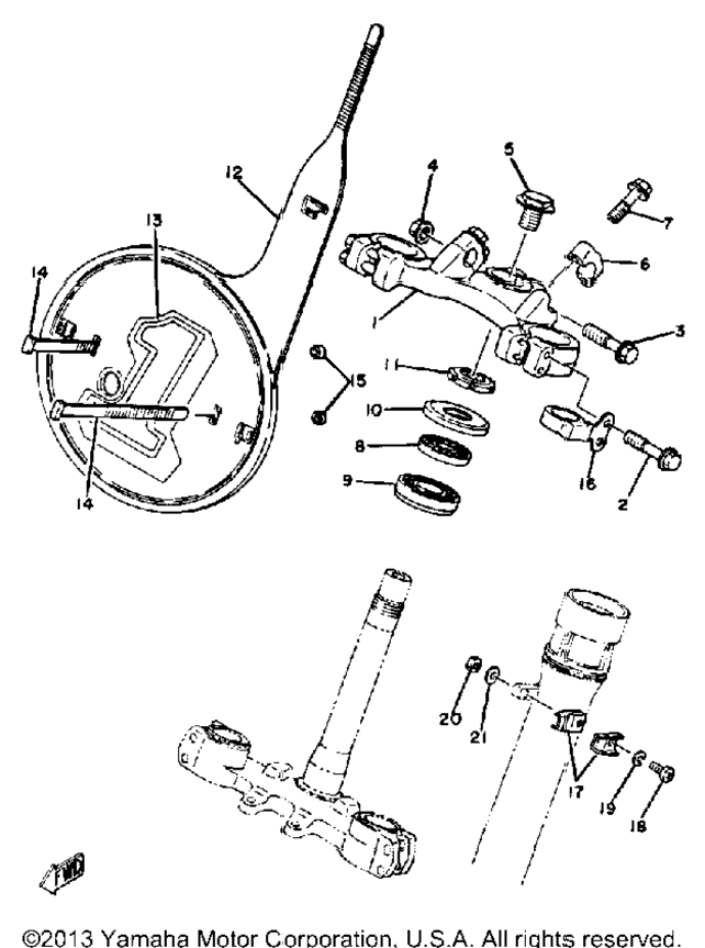 Steering Yz125g