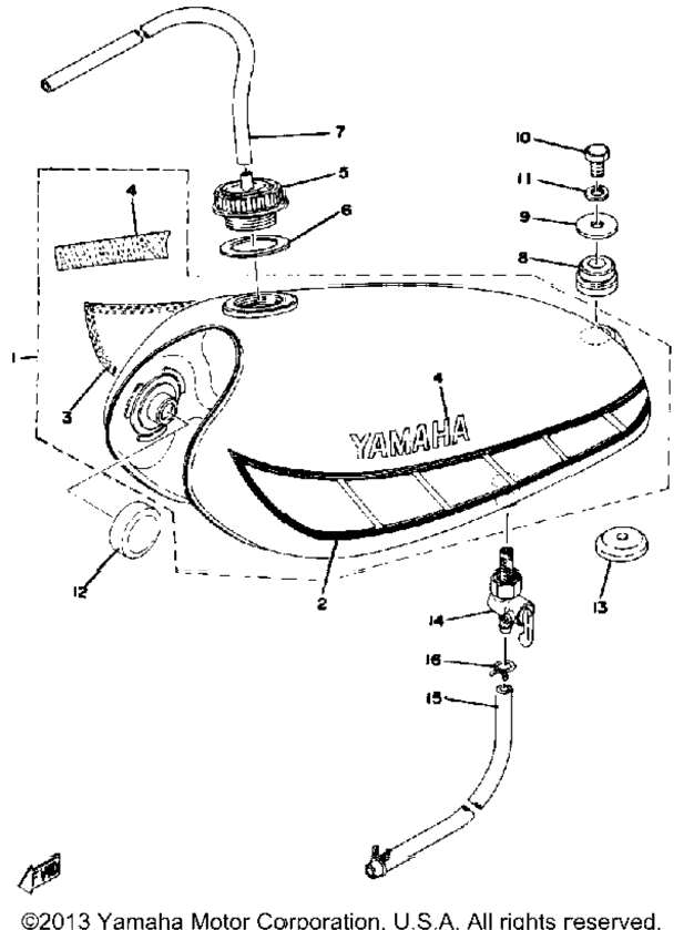 Fuel Tank Yz100d