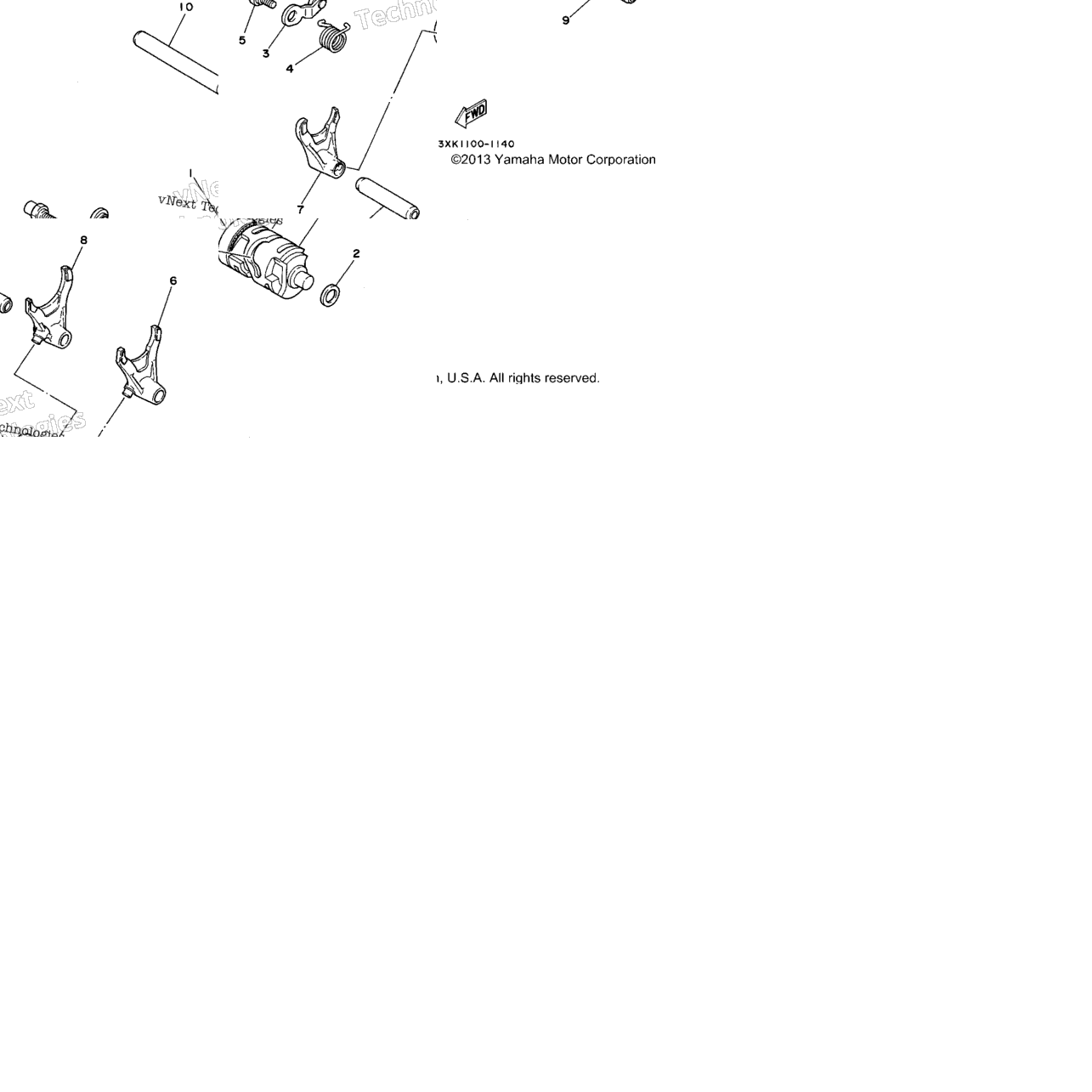 Shift Cam - Shift Fork