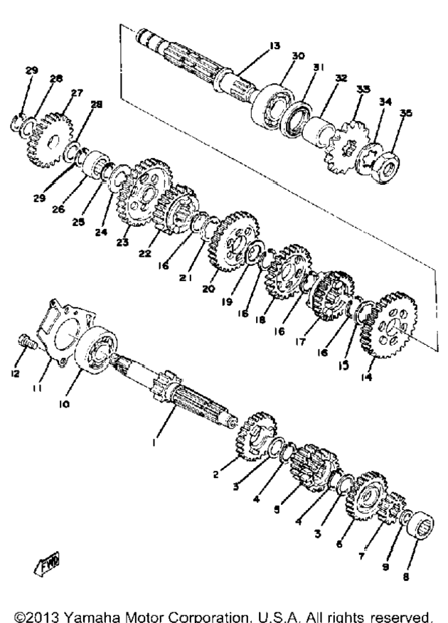 Transmission Yz100d