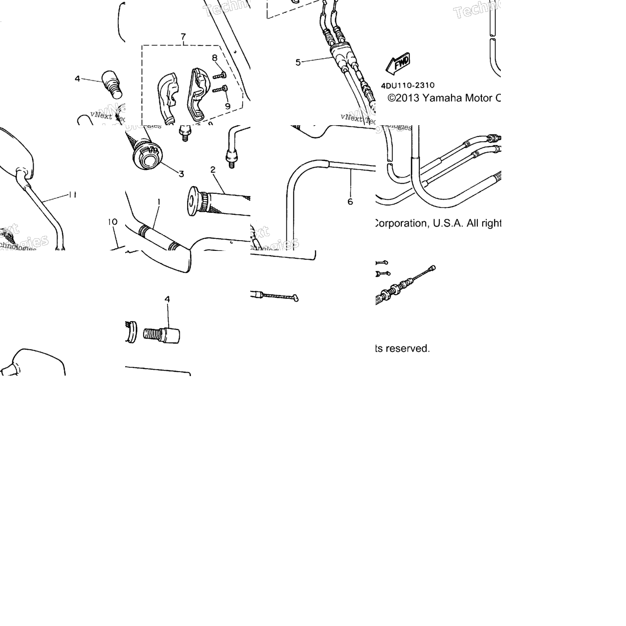 Steering Handle Cable