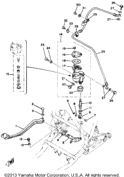Brake Pedal - Rear Master Cylinder