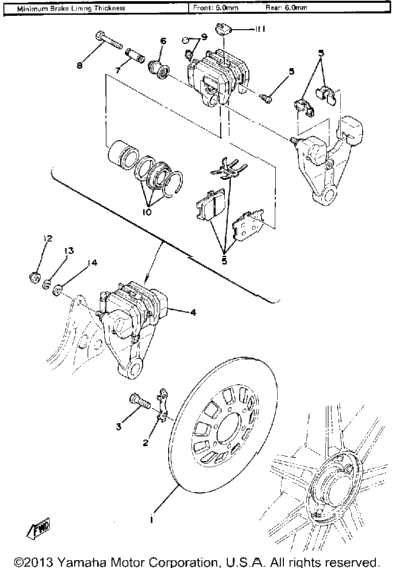 Rear Disc Brake - Caliper