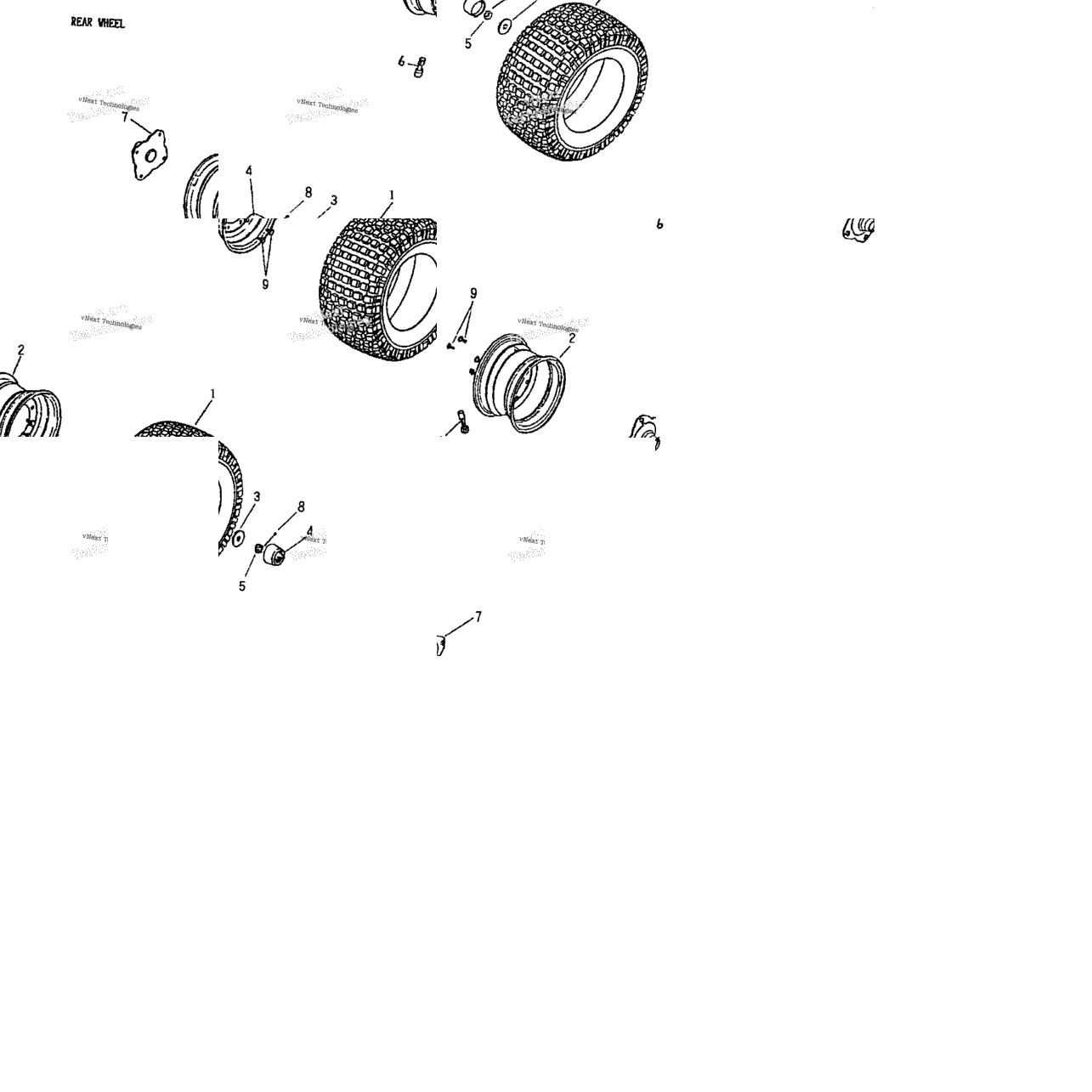 Rear Wheel 166A-18