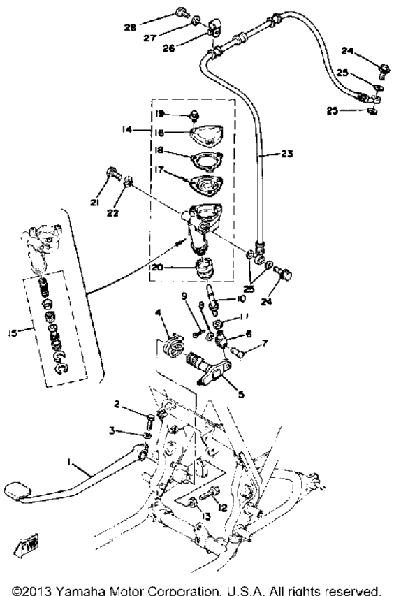 Brake Pedal - Rear Master Cylinder