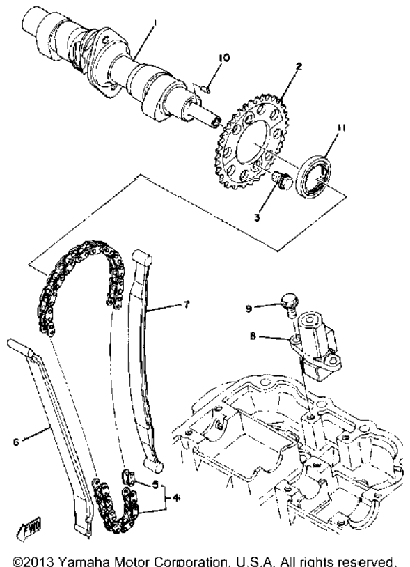 Camshaft - Chain Tensioner