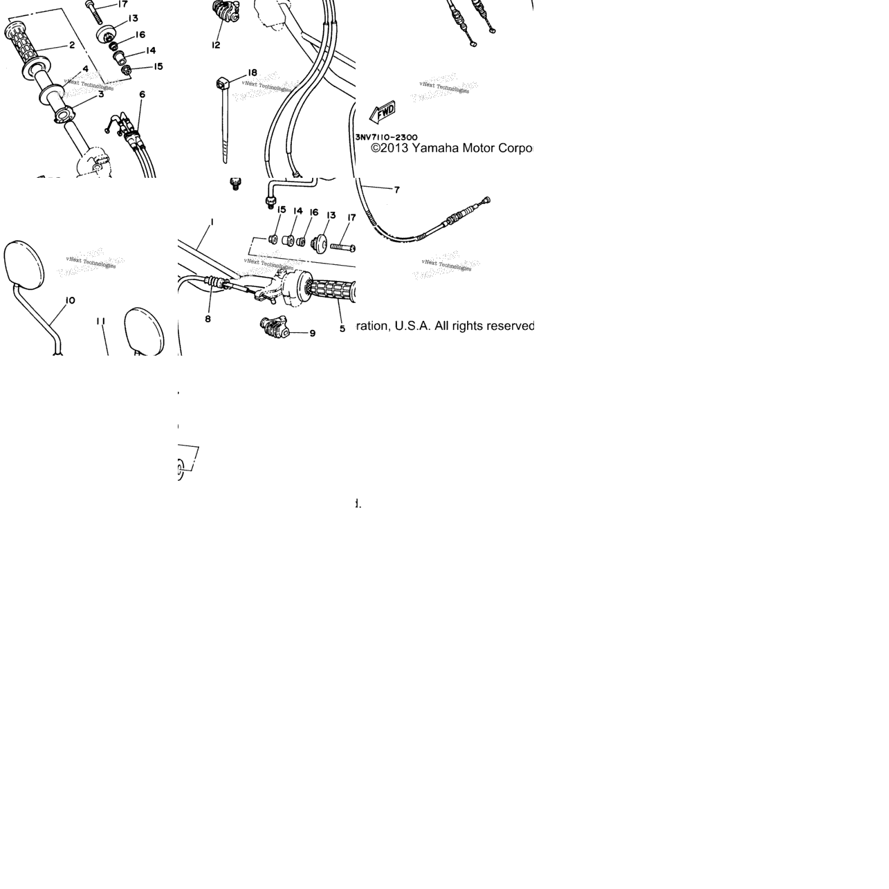 Steering Handle - Cable