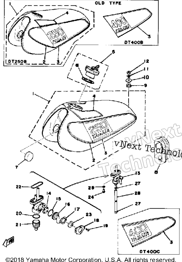 Fuel Tank 250B - C - 400B - C